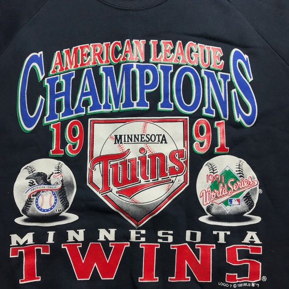 Vintage Minnesota Twins Sweater World Series 1991 Crewneck Pullover Size 2XL - Picture 3 of 5